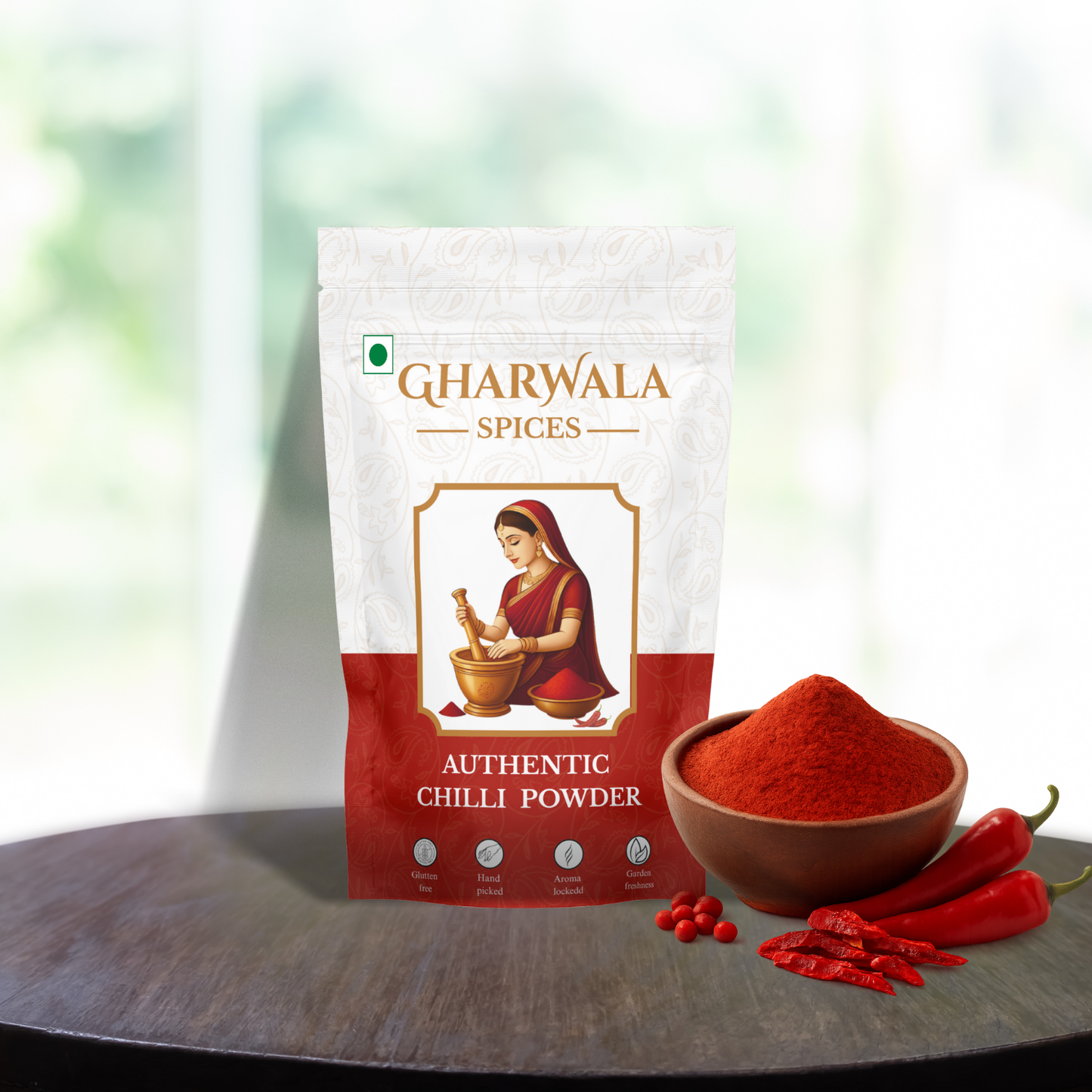 GharWala Spices-Premium Red Chilli Powder(500g)